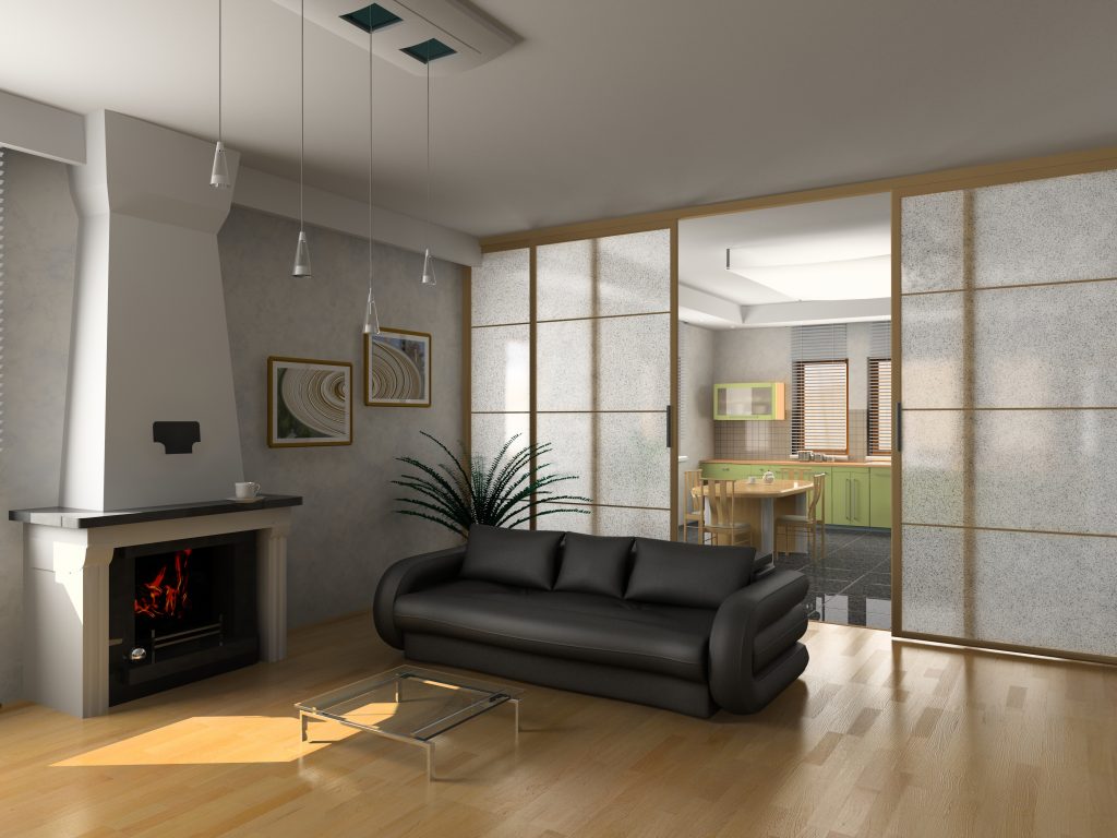 modern luxury living room (3D)